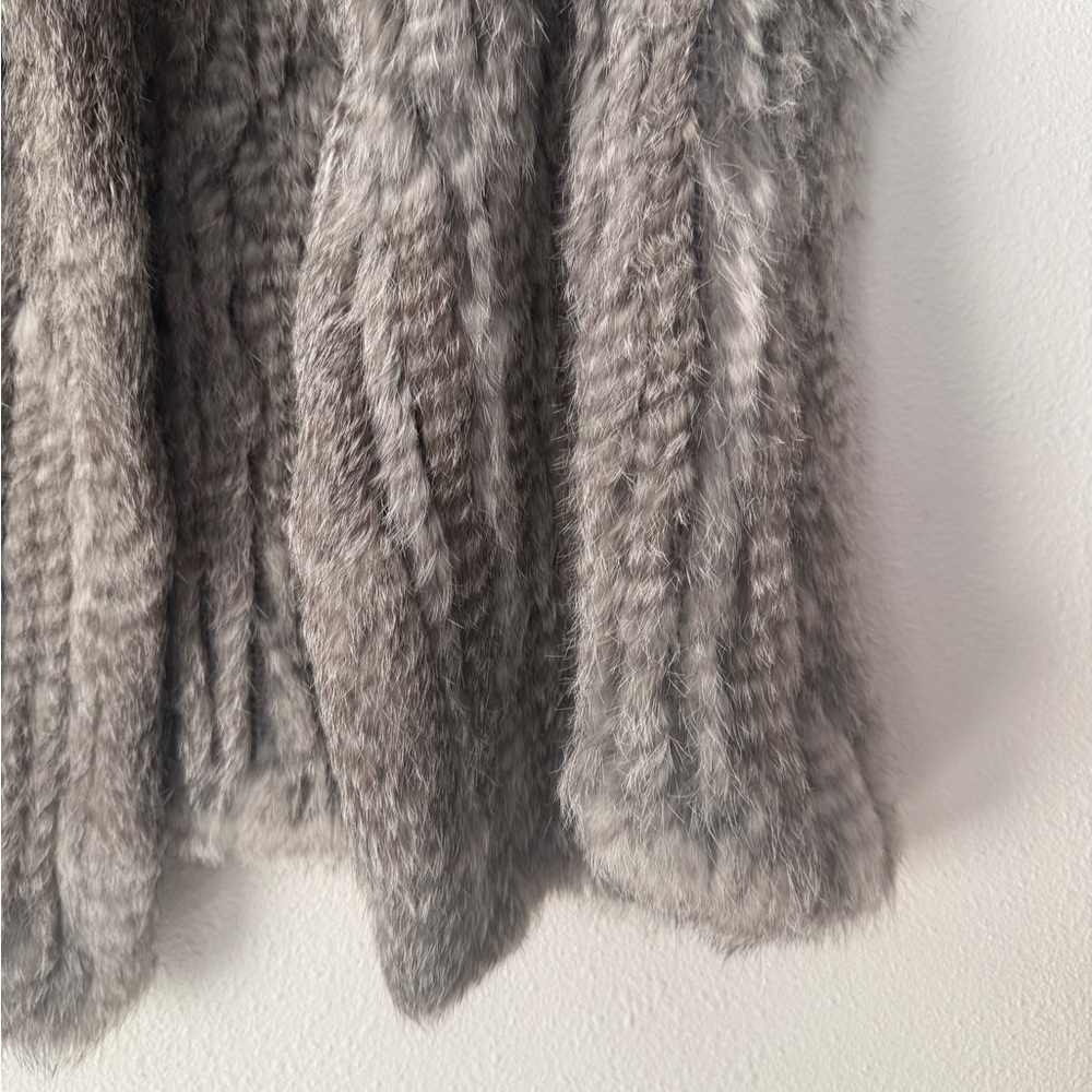 Bagatelle Heritage 100% Rabbit Fur Size M Grey Women’s - Picture 2 of 11